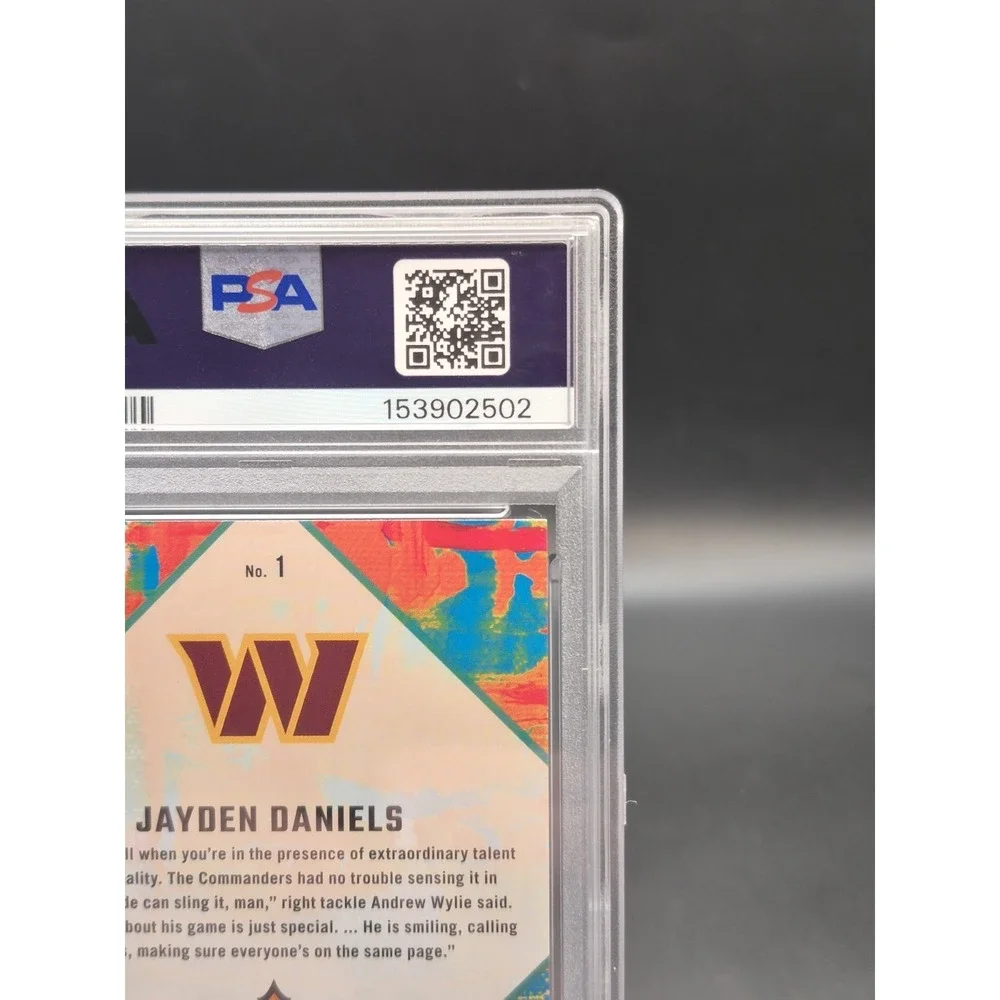 2024 Panini Donruss Jayden Daniels #1 Rookie Gridiron Kings (RC)Commanders PSA 9